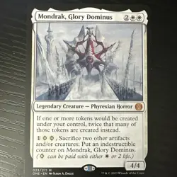 Magic: The Gathering Phyrexia All will Be One Mondrak, Glory Dominus #23/271 - Image 1