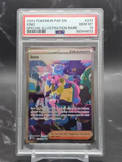 2024 Pokemon Paldean Fates Iono 237/091 SIR PSA 10 Gem Mint - Image 1
