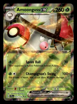 Amoonguss ex 011/159 Double Rare Journey Together Pokemon Near Mint - Image 1