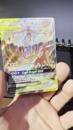Pokemon TCG Espeon & Deoxys GX SM240 Black Star Promo Holo - Image 2