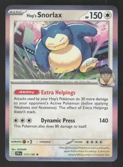 Hop's Snorlax 117/159 Rare Pokemon SV09: Journey Together - Image 1