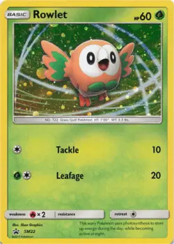 Pokemon - Rowlet #SM22 - SM Promos Holo - Image 1