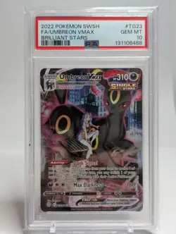 Umbreon VMax TG23 PSA 10 Brilliant Stars Trainer Gallery Pokemon TCG - Gem Mint - Image 1