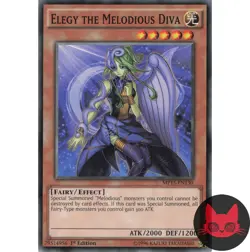 Yugioh Elegy the Melodious Diva MP15-EN130 Common 1st Edition NM - Image 1