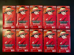One Piece TCG OP-13 Carrying On His Will Sleeved Booster Pack Lot of 10 English - Image 1