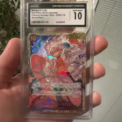 CGC 10 Gem 🔥 Japanese One Piece 2024 Monkey D. Luffy OP05-119 PRB-01 THE BEST - Image 1