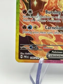 Flareon Ex 146/131 Prismatic Evolutions Special Illustration Rare Pokemon Card - Image 4