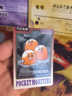 Pokemon Karte Card japanese carddass Pocket monsters 1997 Dugtrio Digdri NM - Image 2