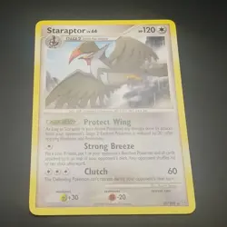 STARAPTOR 27/100 - Rare NON-HOLO - DP Stormfront - 2008 Pokemon CARD - NM/M - Image 1