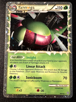 Yanmega Prime 98/102 HGSS Triumphant Pokemon Card Holo Foil Rare Near Mint - Image 1
