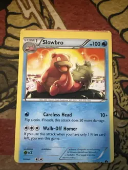 Pokemon XY BREAKpoint Slowbro Misprint Miscut Error Card - Image 1