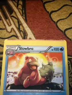 Pokemon XY BREAKpoint Slowbro Misprint Miscut Error Card - Image 2