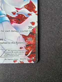 Reshiram RC22/RC25 Legendary Treasures Ultra Rare Full Art Holo Pokemon Card - Image 4
