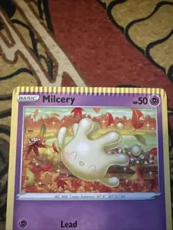 Pokemon Brilliant Stars Milcery Misprint Error Crimped Card - Image 2