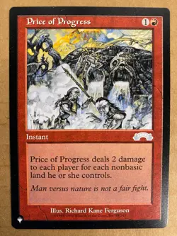 MTG 1x Price of Progress # 95 The List -Exodus Magic the Gathering Card x1 NM - Image 1