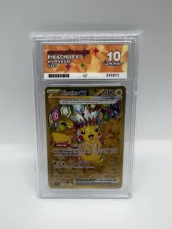 ACE 10 Pikachu ex 247/191 Pokemon Card Sv08: Surging Sparks Holo GEM MINT - Image 1
