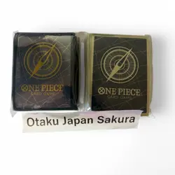 ONE PIECE Card Game BLACK GOLD Official Limited Card Sleeves set of 2 JP - Image 1