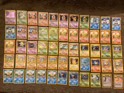 Pokemon Series 1 Base Set 101 Card Lot - Holo Rare Uncommon Shadowless NM/LP/MP - Image 1