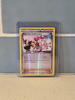 Pokemon - Flashfire - Pokemon Center Lady #93/106 🔥 Reverse Holo Foil Card 💧 - Image 3