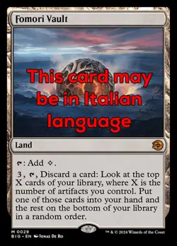 MTG FOMORI VAULT 29 EXC - CAVEAU DEI FOMORI - BIG IT - MAGIC - Image 1