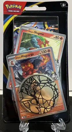 Pokemon TCG Phantasmal Flames Coin Blister Pack - Ethan’s Magcargo - Image 1