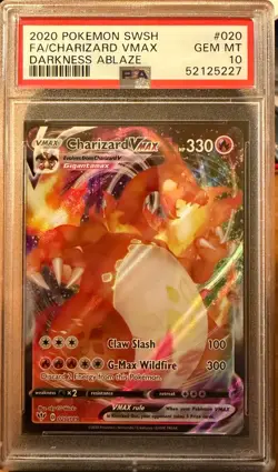 Charizard Vmax 020/189 Darkness Ablaze 2020 Pokemon PSA 10 - Image 1