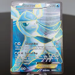 Glaceon EX 116/124 XY Fates Collide Full Art Ultra Rare Pokemon TCG NM ⭐ - Image 1