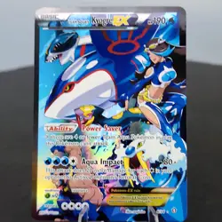 Team Aqua's Kyogre EX 6/34 Double Crisis Pokemon TCG Holo Full Art LP/NM - Image 1