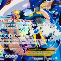 Team Aqua's Kyogre EX 6/34 Double Crisis Pokemon TCG Holo Full Art LP/NM - Image 2