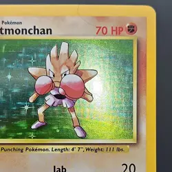 Hitmonchan Holo 7/102 Base Set 1999 Pokemon Unlimited WOTC Vintage Rare NM - Image 2
