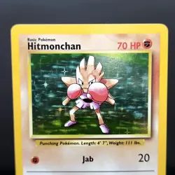 Hitmonchan Holo 7/102 Base Set 1999 Pokemon Unlimited WOTC Vintage Rare NM - Image 3