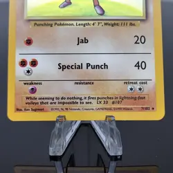 Hitmonchan Holo 7/102 Base Set 1999 Pokemon Unlimited WOTC Vintage Rare NM - Image 4