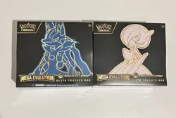 Pokemon Center Mega Evolution Gardevoir & Lucario ETB Elite Trainer Box Sealed - Image 1