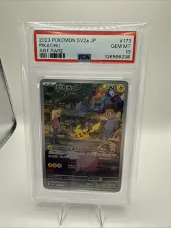 PSA 10 Pikachu 173/165 Art Rare Sv2a 151 Pokemon Japanese - Image 1