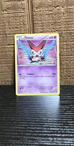 Pokemon B&W: Noble Victories Set - Victini Prerelease Promo 43/101 NM Stamped - Image 1