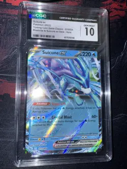 Pokemon 2023 Suicune ex 010/034 TCG Classic CLB Holo CGC 10 GEM MINT - Image 3