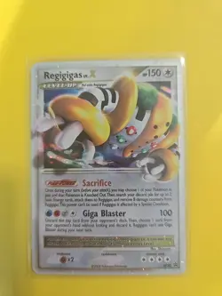 Pokemon TCG Regigigas LV.X Dp Black Star Promotional DP30 Holo Promo 1st Edition - Image 1