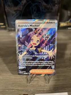 Acerola's Mischief Ultra Rare ME01: Mega Evolution 165/132 Pokemon TCG NM - Image 1