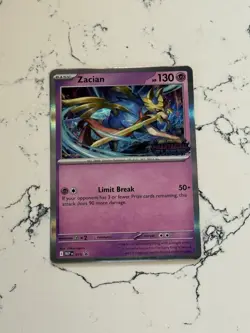 Pokemon TCG - Zacian MEP 015 Phantasmal Flames Prerelease Promo NM - Image 1