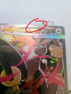 Mega Lopunny ex SIR 128/094 - Phantasmal Flames - LP (Edge Ding) Pokemon - Image 3