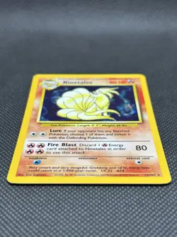 Ninetales 12/102 Base Set Unlimited Holo Rare Pokemon TCG - Image 3