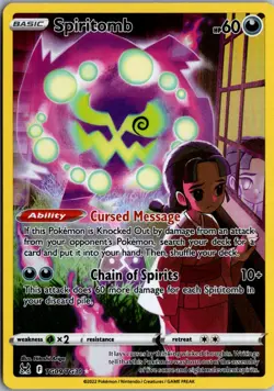 Spiritomb Ultra Rare SWSH11: Lost Origin Trainer Gallery TG09/TG30 NM Pokemon - Image 1