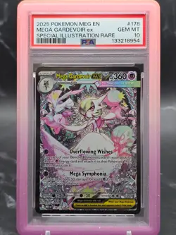 2025 Pokemon MEG Mega Evolution Mega Gardevoir ex #178/132 PSA 10 SIR - Image 1