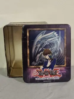 Empty Yu-Gi-Oh 2003 Collectible Tin Kaiba Blue-Eyes White Dragon Tin - Image 1