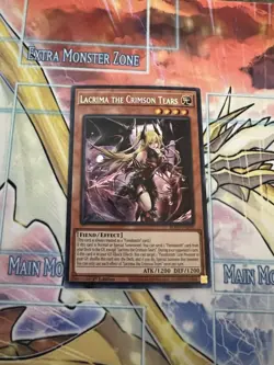 Yu-Gi-Oh! Lacrima the Crimson Tears ROTA-EN014 1st Edition Secret Rare NM - Image 1