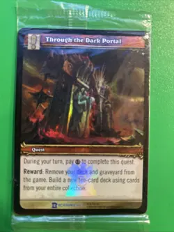 🔥 World of Warcraft TCG Sealed 4-Card BC Promo Varanis Bitterstar & Dark Portal - Image 2