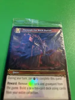🔥 World of Warcraft TCG Sealed 4-Card BC Promo Varanis Bitterstar & Dark Portal - Image 3