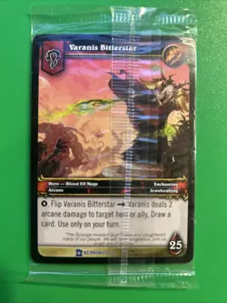 🔥 World of Warcraft TCG Sealed 4-Card BC Promo Varanis Bitterstar & Dark Portal - Image 4
