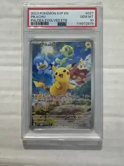 Pikachu 027 Sv: Scarlet & Violet Promo Cards Holo PSA Grade 10 - Image 1