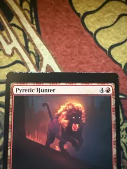 Mtg Magic Conspiracy Pyretic Hunter Miscut Misprint Card - Image 2